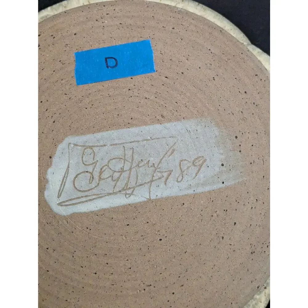 George Griffin Pottery, Sopchoppy Florida Handmade Art Pottery Plate 11